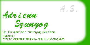 adrienn szunyog business card